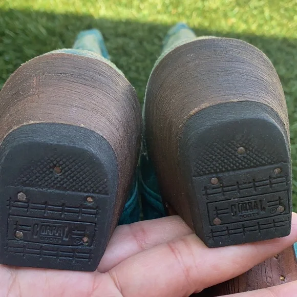 Corral Turquoise Western Boots - Picture 8 of 9